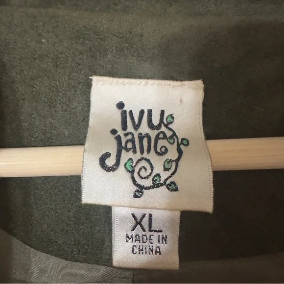 Ivy Jane Faux Suede Jacket sz XL - Picture 3 of 15